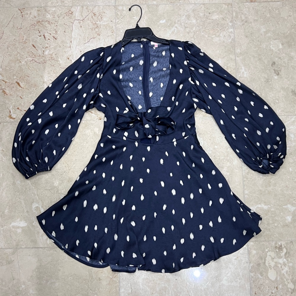 Beautiful blue polka dot dress